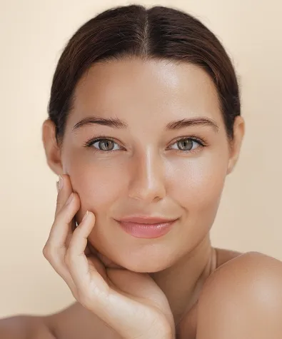 Woman with glowing skin after Ultherapy